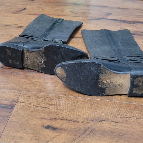 Y2K New York transit black women's boots size 8.5B - Picture 2 of 4